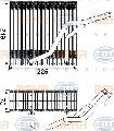 Parownik, klimatyzacja8FV 351 210-541, BEHR HELLA SERVICE w ofercie sklepu e-autoparts.pl 