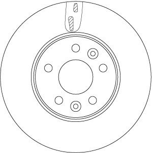 Tarcza hamulcowa DF6751S TRW