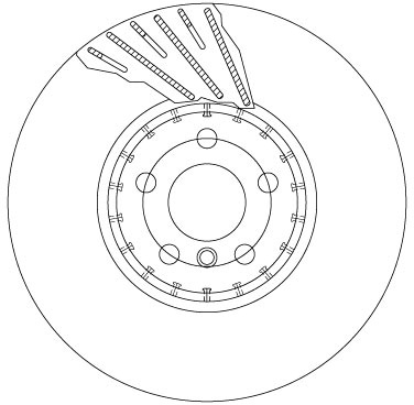 Tarcza hamulcowa DF6891S TRW