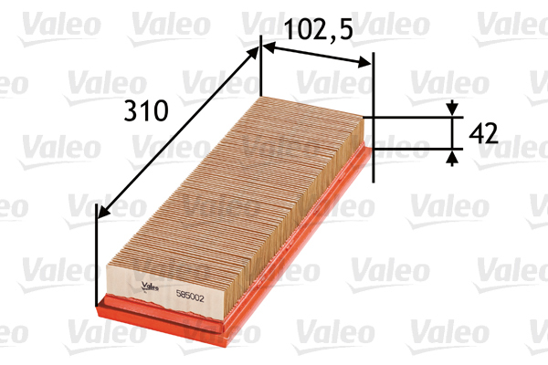 585002 Filtr powietrza VALEO