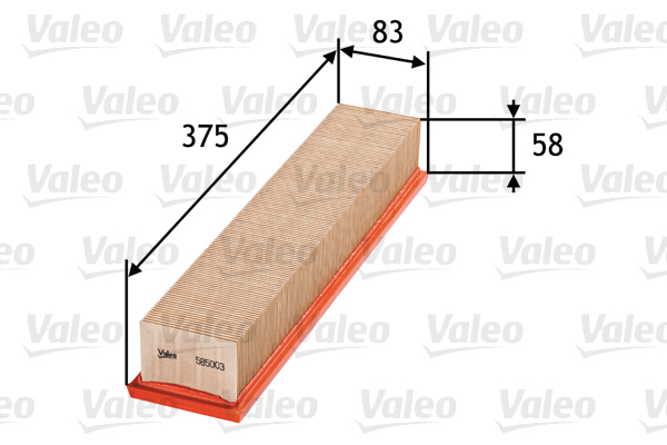 585003 Filtr powietrza VALEO