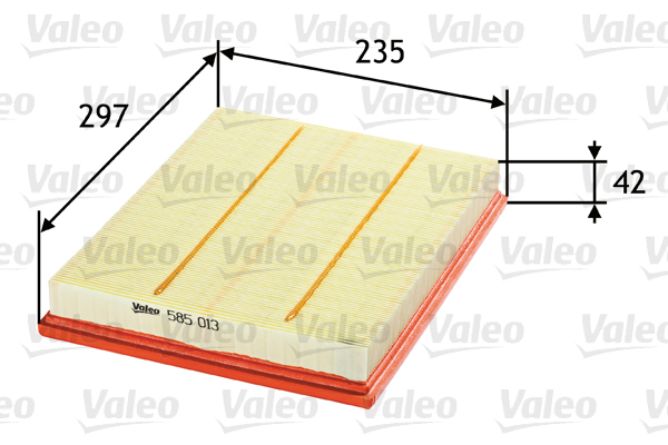585013 Filtr powietrza VALEO