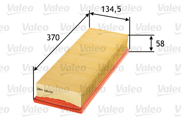 585031 Filtr powietrza VALEO