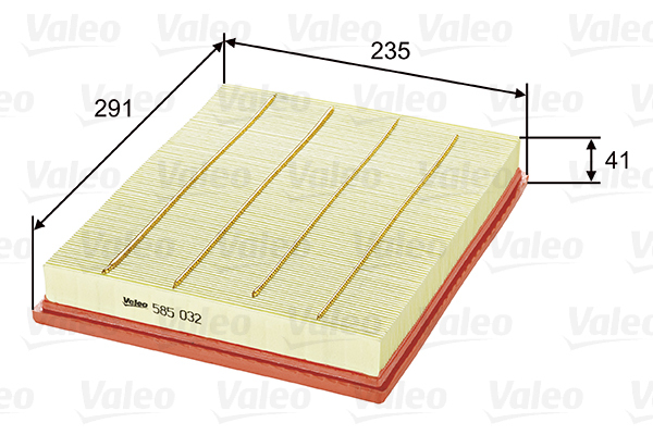585032 Filtr powietrza VALEO