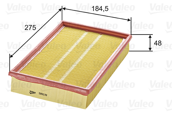 585039 Filtr powietrza VALEO