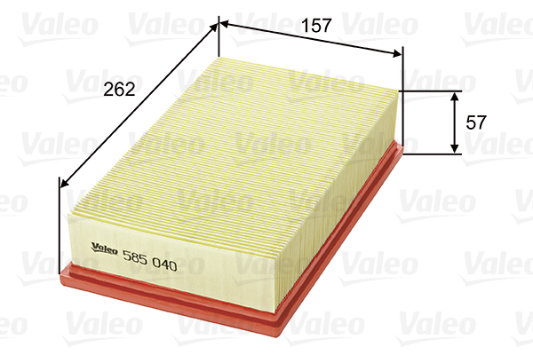 585040 Filtr powietrza VALEO