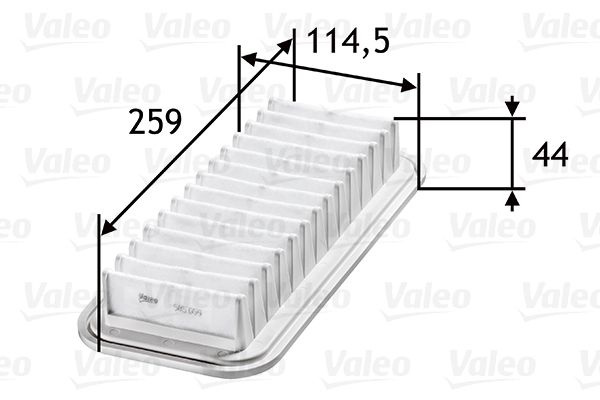 585059 Filtr powietrza VALEO