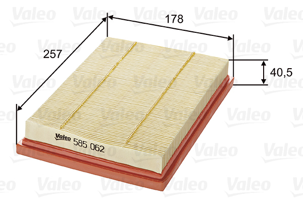 585062 Filtr powietrza VALEO
