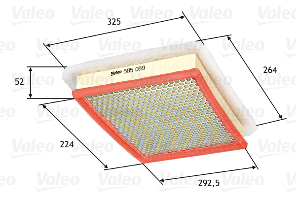 585069 Filtr powietrza VALEO