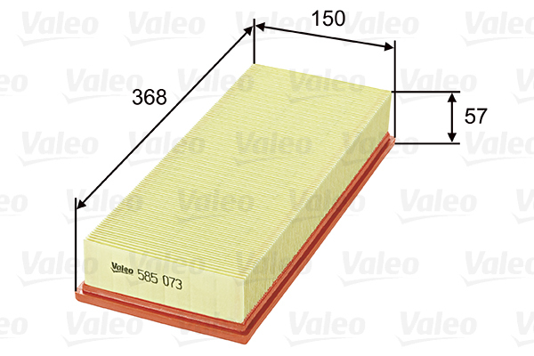 585073 Filtr powietrza VALEO