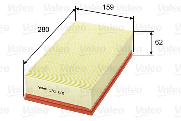 585091 Filtr powietrza VALEO