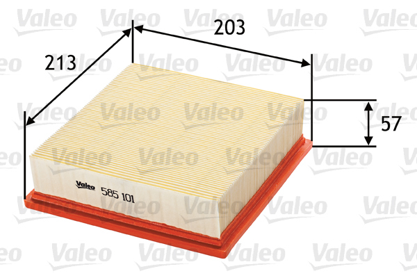585101 Filtr powietrza VALEO
