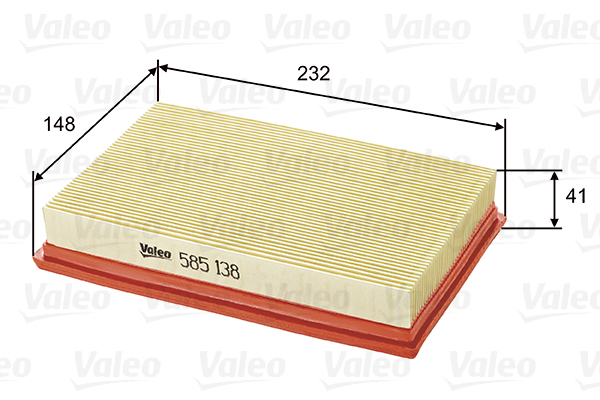 585138 Filtr powietrza VALEO