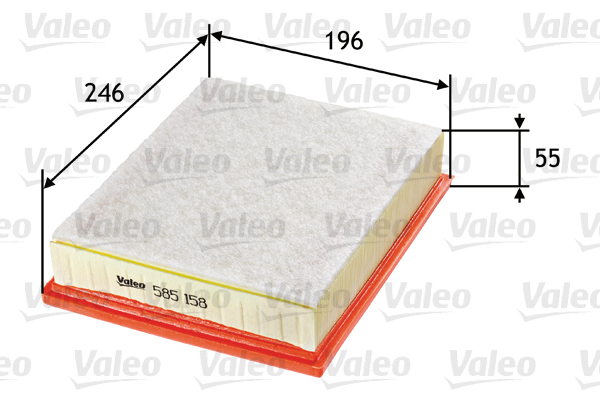 585158 Filtr powietrza VALEO