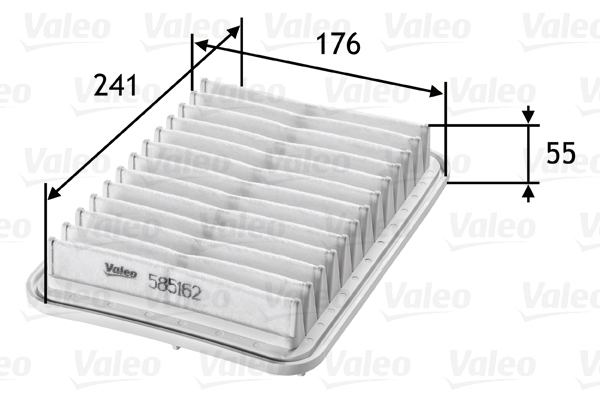 585162 Filtr powietrza VALEO