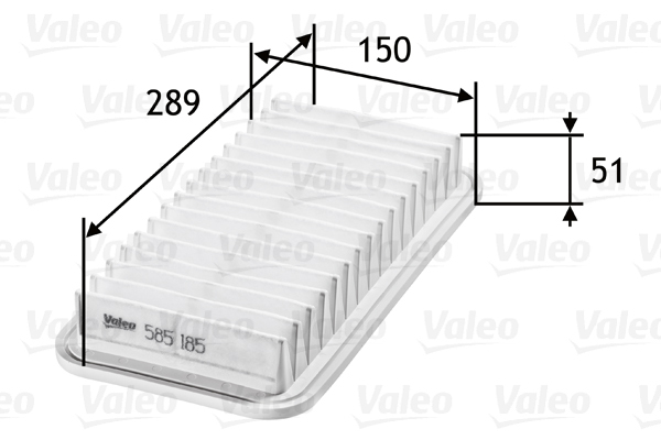 585185 Filtr powietrza VALEO