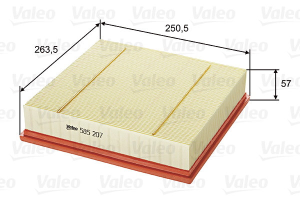 585207 Filtr powietrza VALEO
