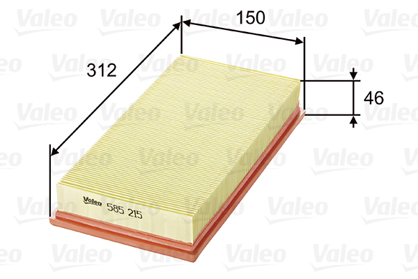 585215 Filtr powietrza VALEO