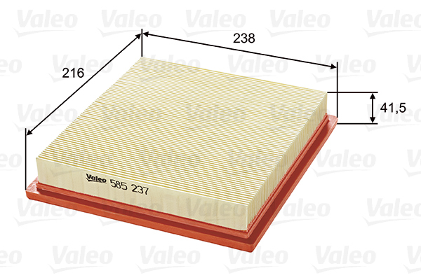 585237 Filtr powietrza VALEO