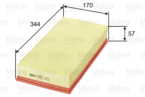 585242 Filtr powietrza VALEO