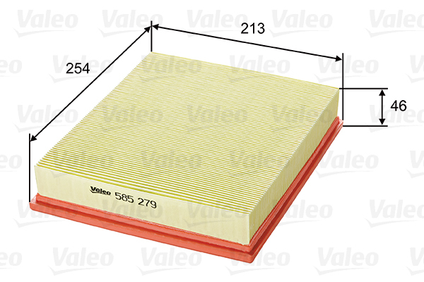 585279 Filtr powietrza VALEO