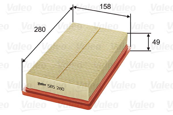585280 Filtr powietrza VALEO