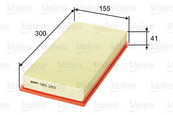 585293 Filtr powietrza VALEO