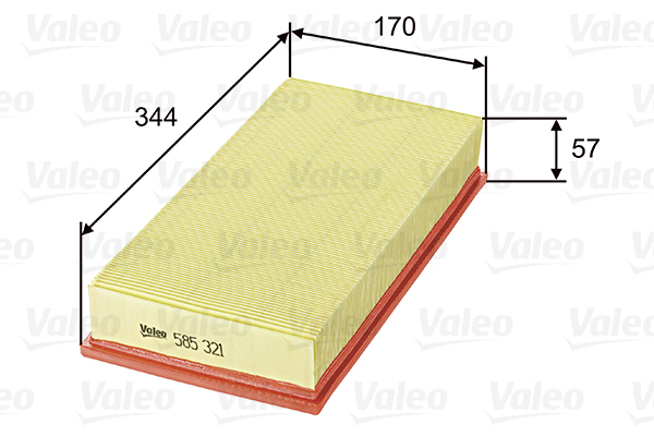 585321 Filtr powietrza VALEO