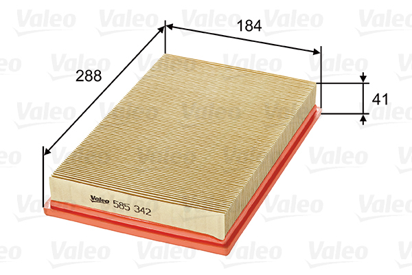 585342 Filtr powietrza VALEO