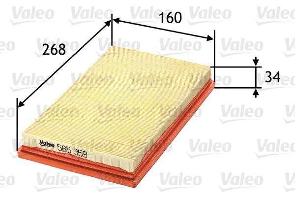 585359 Filtr powietrza VALEO