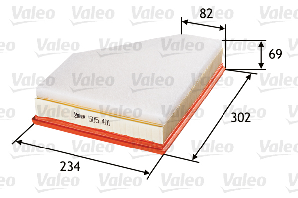 585401 Filtr powietrza VALEO