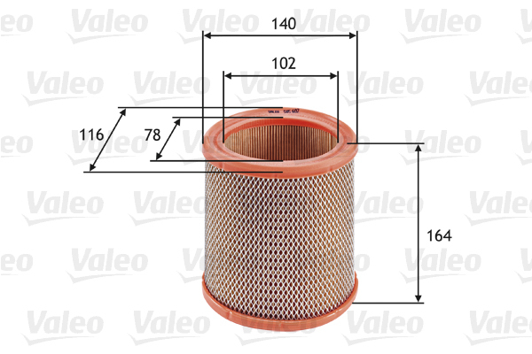 585602 Filtr powietrza VALEO