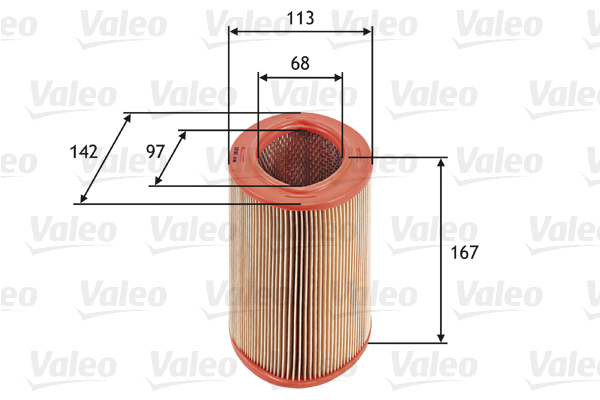 585623 Filtr powietrza VALEO