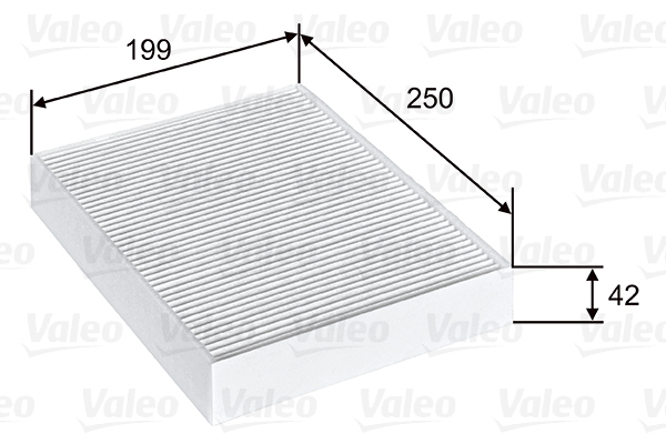 715815 Filtr kabinowy przeciwpyłkowy, VALEO ESSENTIAL VALEO