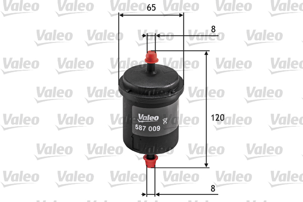 587009 Filtr paliwa VALEO