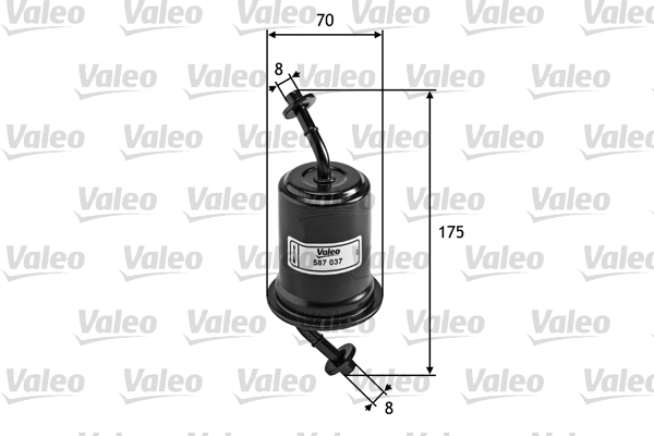 587037 Filtr paliwa VALEO
