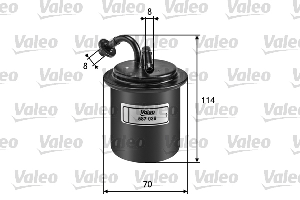 587039 Filtr paliwa VALEO