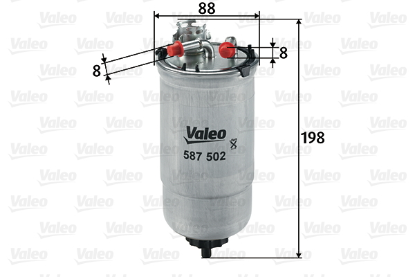 587502 Filtr paliwa VALEO