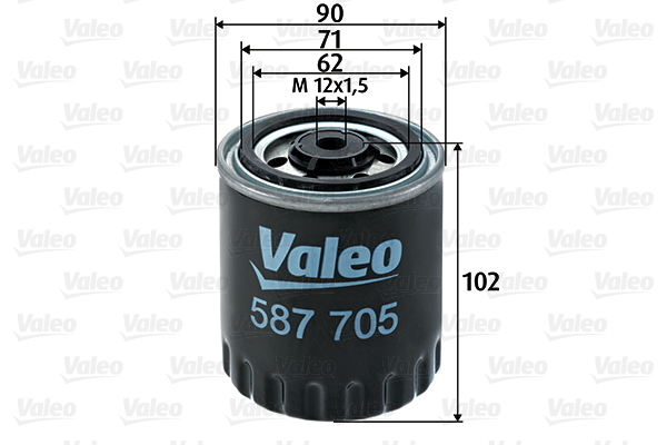 587705 Filtr paliwa VALEO
