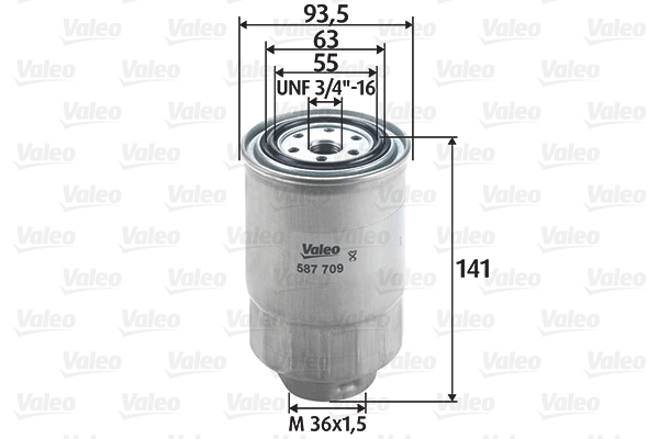 587709 Filtr paliwa VALEO