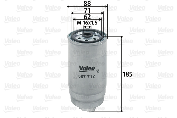 587712 Filtr paliwa VALEO