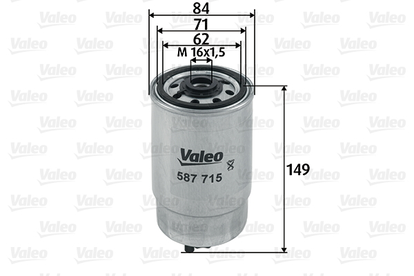587715 Filtr paliwa VALEO