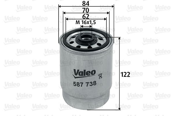 587738 Filtr paliwa VALEO