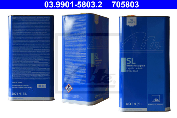 Płyn hamulcowy, SL DOT 4 03.9901-5803.2 ATE
