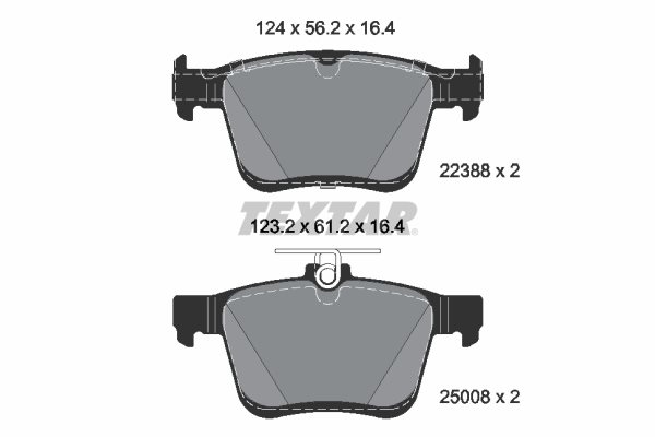 KLOCKI HAM. VW T. T-ROC 2,0 TDI SCR 20- 2238801 TEXTAR