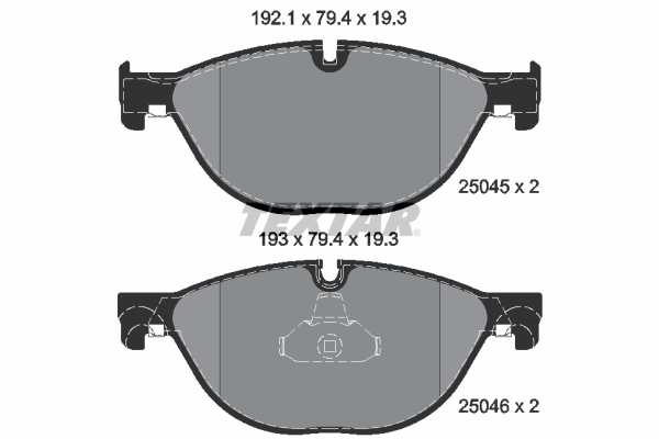 Klocki hamulcowe - komplet, Q+ 2504501 TEXTAR