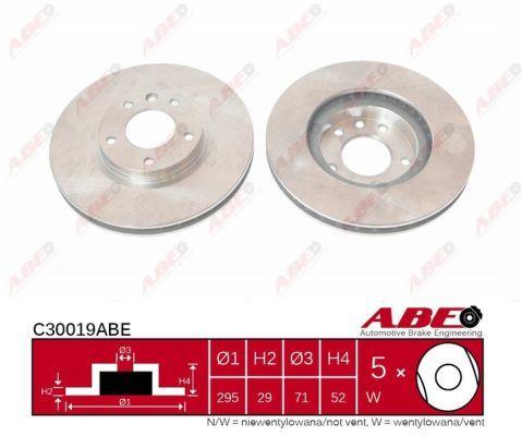 Tarcza hamulcowa C30019ABE ABE