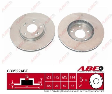 Tarcza hamulcowa C30522ABE ABE