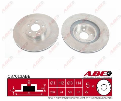 Tarcza hamulcowa C37013ABE ABE