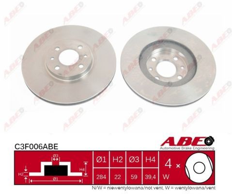 Tarcza hamulcowa C3F006ABE ABE